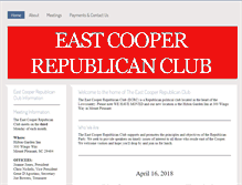Tablet Screenshot of eastcoopergop.com